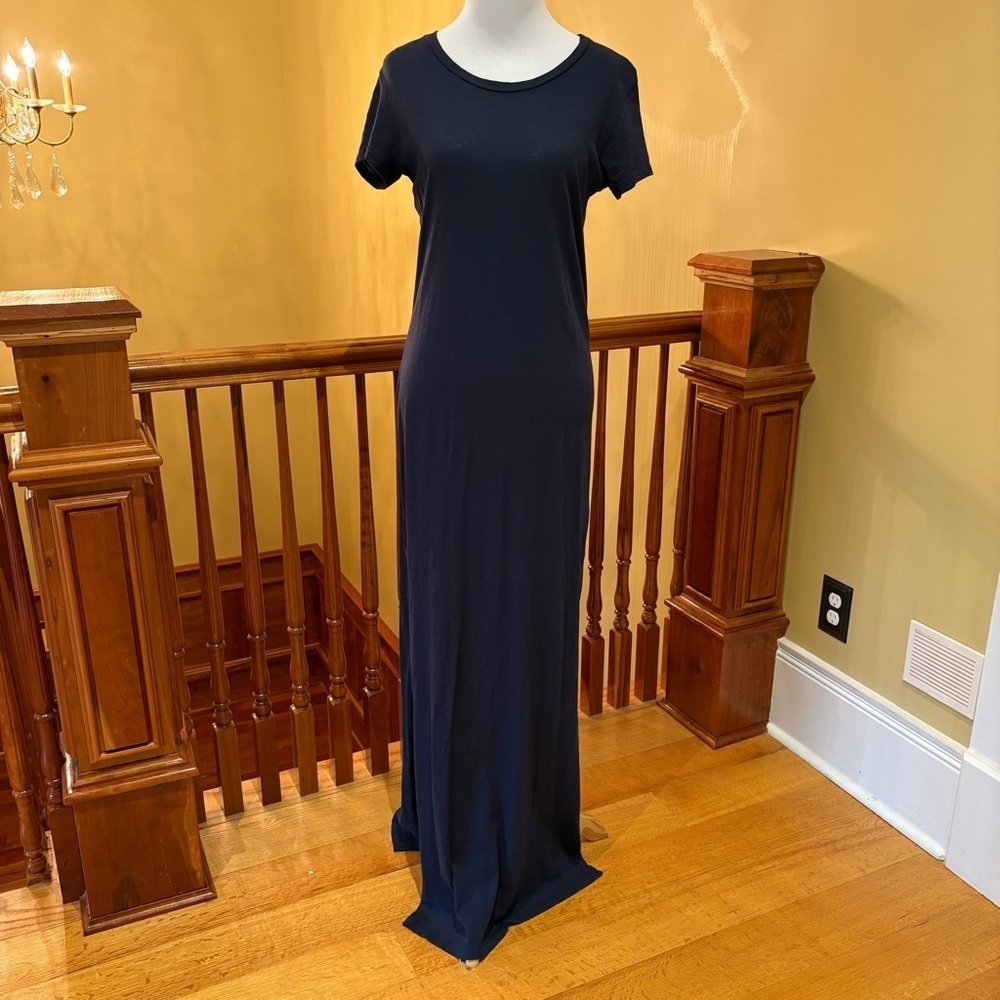 Vintage Elegant Maxi Navy Dress Wmn’s S